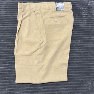 Berle Heathered Micro/Poly Self Sizer-Pleated Regular Rise Men’s Size 35 NWT